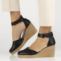 Leather sandals Filippo DP3519/23 BK black