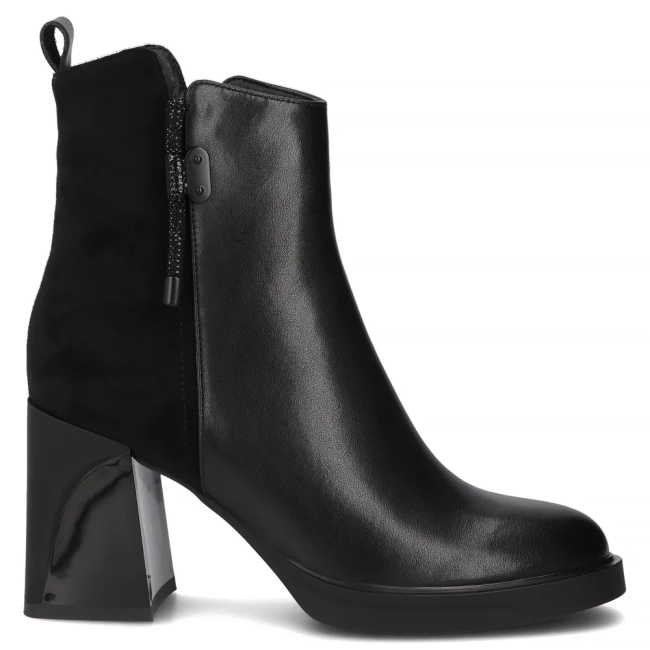 Leather ankle boots Filippo DBT7358/25 BK black