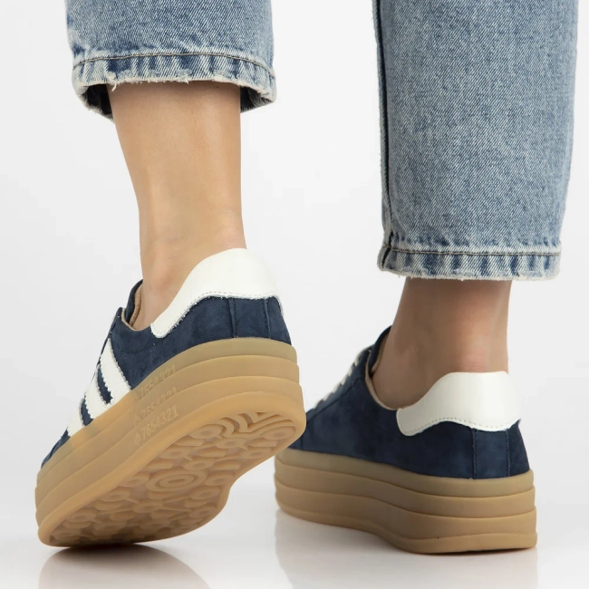 Skórzane sneakersy Filippo DP6744/25 NV granatowe