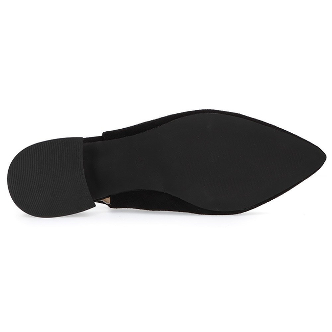 Półbuty na obcasie FILIPPO DP2095/21 BK Czarne