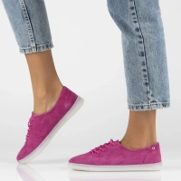 Skórzane półbuty Filippo DP6013/24 FH różowe