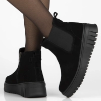 Leather ankle boots Filippo DBT7279/25 BK black