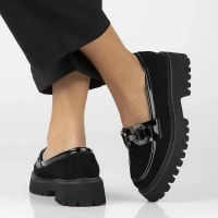 Leather shoes Filippo DP6497/24 BK SU black