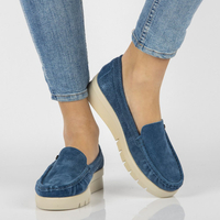 Leather loafers Filippo DP2031/21 BL blue