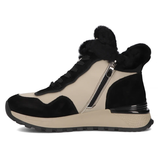 Leather ankle boots Filippo DBT6522/24 BK GR black and brown