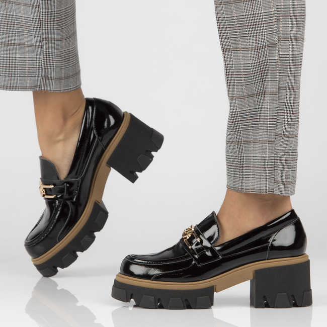 Leather shoes Filippo 20114 N black