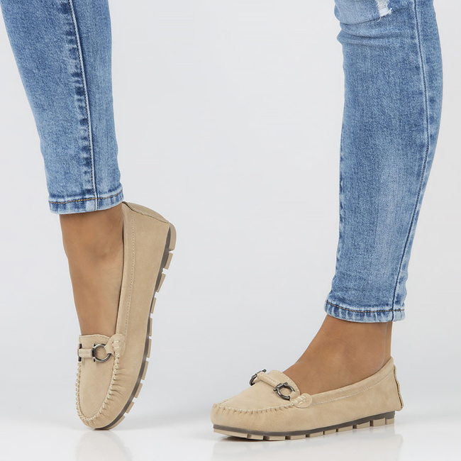 Leather loafers Filippo DP3613/23 BE beige