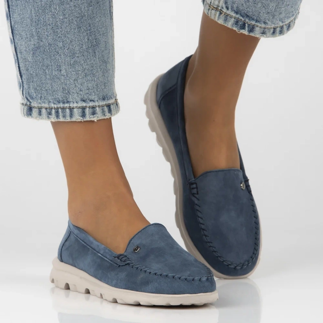 Leather loafers Filippo DP6751/25 BL blue