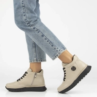 Leather ankle boots Filippo DBT7145/25 BE beige