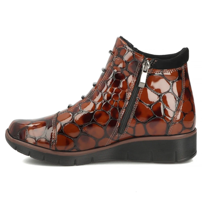 Leather wedge ankle boots Filippo DBT3179/26 BR CR brown