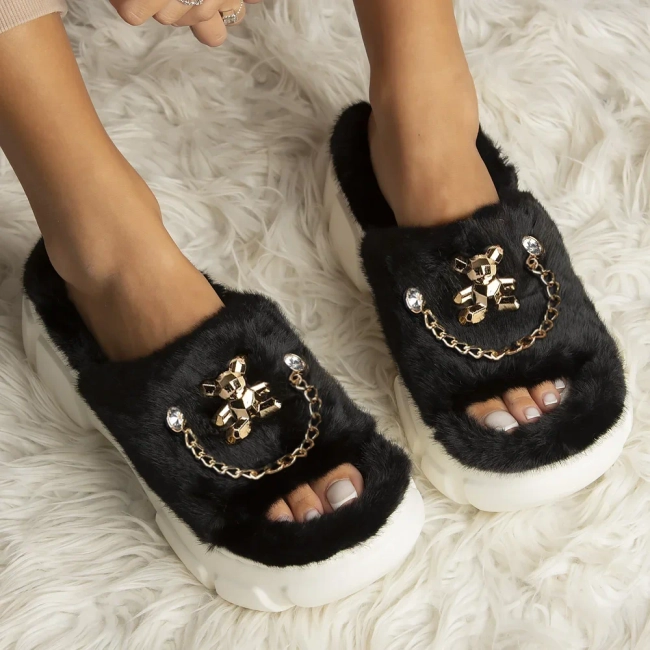 Slippers Filippo DK6687/24 BK black