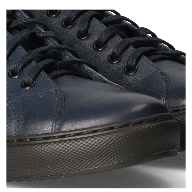 Skórzane półbuty Filippo 2019 granatowe