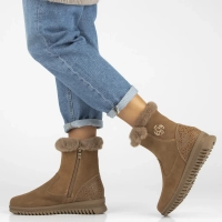 Leather ankle boots Filippo DBT7271/25 BR brown