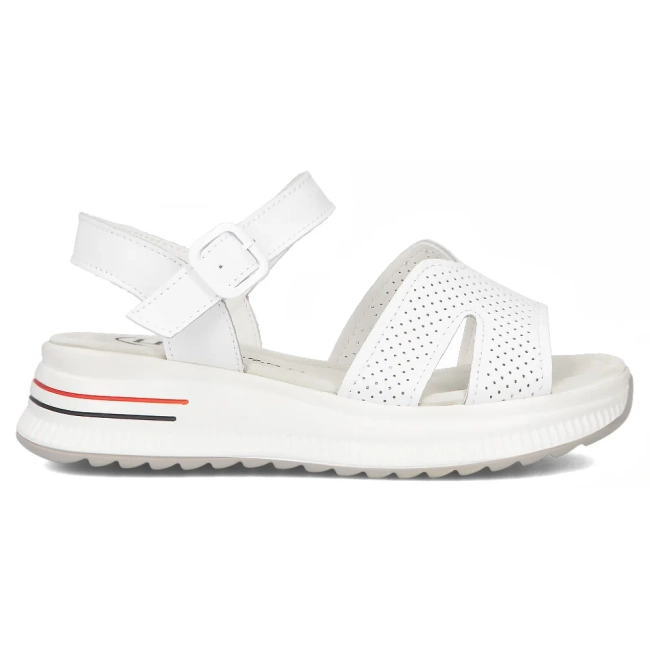 Leather sandals Filippo DS7021/25 WH white
