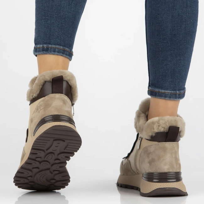 Leather ankle boots Filippo DBT6522/24 BE beige