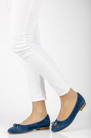 Zamszowe baleriny Alexio Giorgio 047 niebieskie