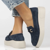 Leather shoes Filippo DP6809/25 NV navy