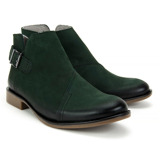 Botki Filippo 414s Zielony Nubuk