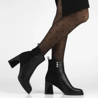 Leather ankle boots Filippo DBT7358/25 BK black