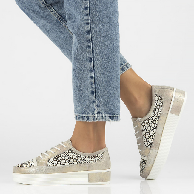 Leather shoes FILIPPO DP2026/22 GO gold