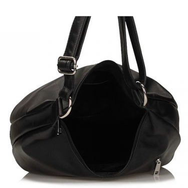 Torebka Toscanio Hobo Skórzana B62 czarna