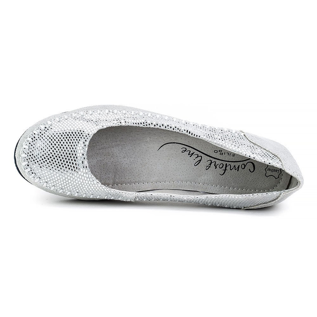 Mokasyny Filippo DP013/18 SL srebrne