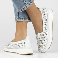 Leather shoes Filippo DP4555/23 WH white