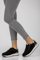 Skórzane Sneakersy Filippo DP2049/21 BK czarne