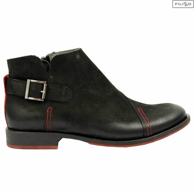 Ankle boots FILIPPO 414s black/red 8019724