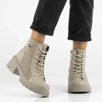 Leather ankle boots DBT6495/24 BE beige
