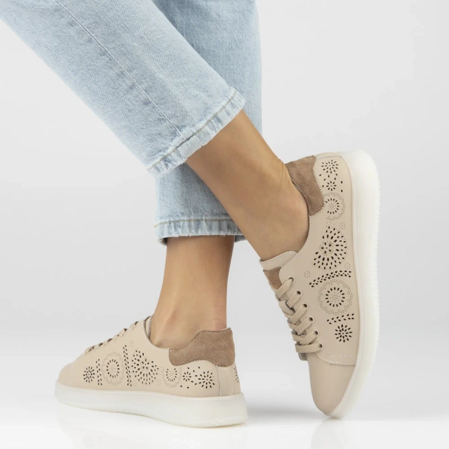Leather shoes Filippo DP7681/26 BE beige
