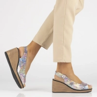 Leather sandals Filippo DS4508/24 MLT multicolor