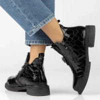Skórzane botki Filippo DBT7989/26 BK czarne