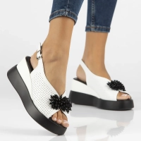 Leather sandals Filippo DS6076/25 WH white