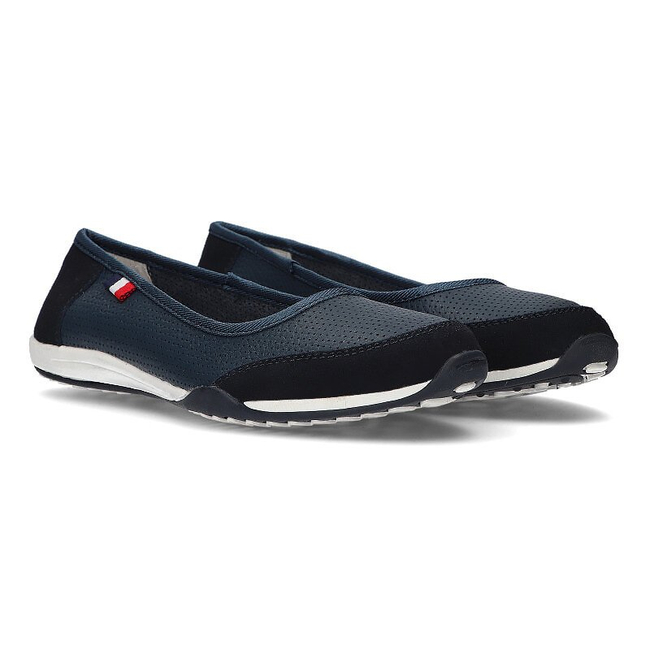 Leather shoes Filippo DP142/21 NV navy blue
