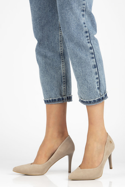 Leather pumps Filippo 2106 beige suede