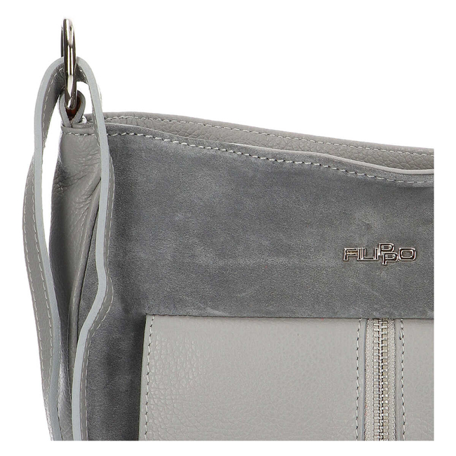 Filippo leather handbag 1923 Grey