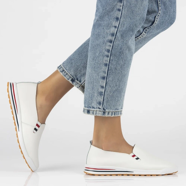 Leather shoes Filippo DP3510/25 WH white