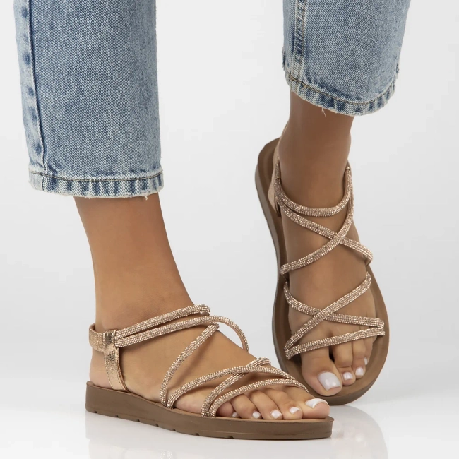 Sandały Filippo DS6884/25 GO złote