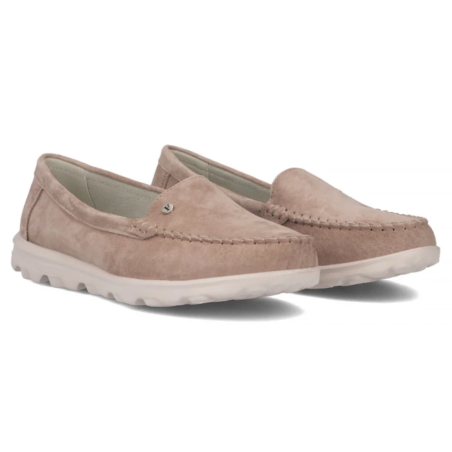 Leather loafers Filippo DP6751/25 BE beige