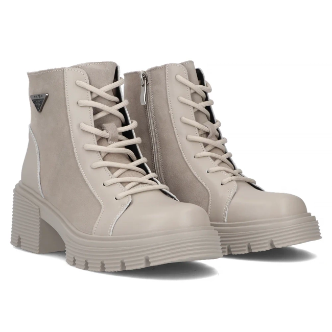 Leather ankle boots DBT6495/24 BE beige