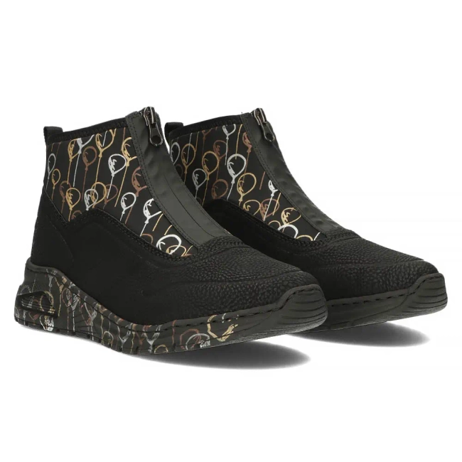 Sneakersy Rieker M4953-00 czarne