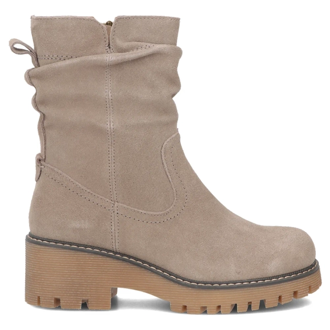 Skórzane botki Filippo DBT6402/26 TP taupe