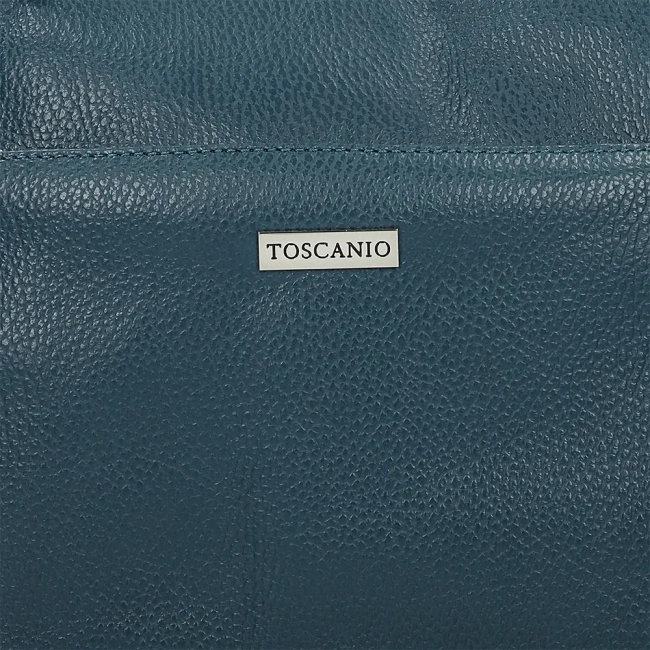 Handbag Toscanio Leather Messenger Bag A59 turquoise