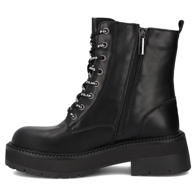 Leather ankle boots Filippo DBT7255/25 BK black
