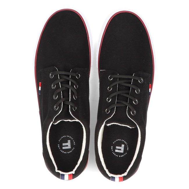 Trampki Filippo MTN2082/21 Bk czarne