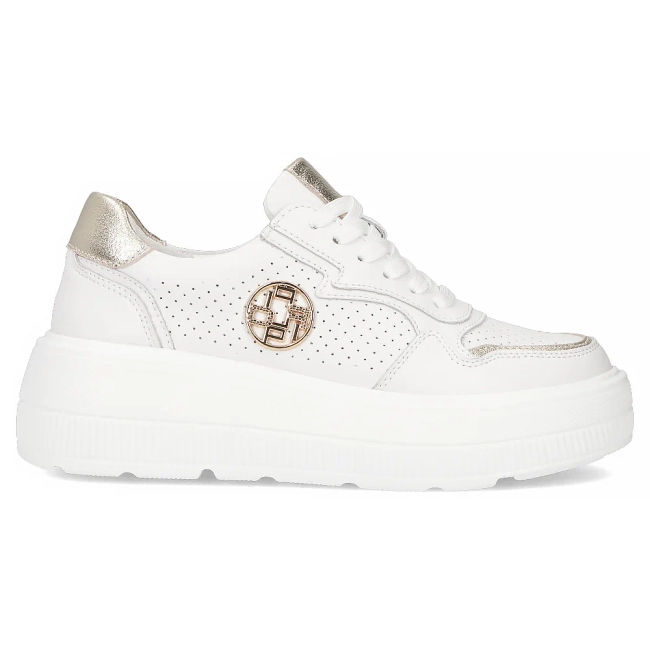 Leather sneakers Filippo DP6843/25 WH white