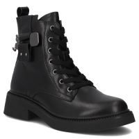 Leather ankle boots Filippo DBT7151/25 BK black