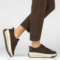 Skórzane sneakersy Filippo DP7959/26 D BR brązowe