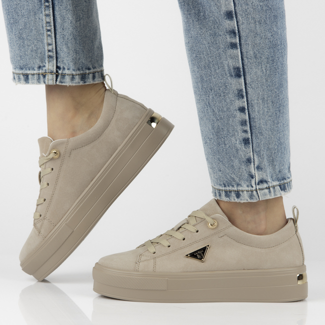 Skórzane półbuty Filippo DP3533/24 BE beżowe